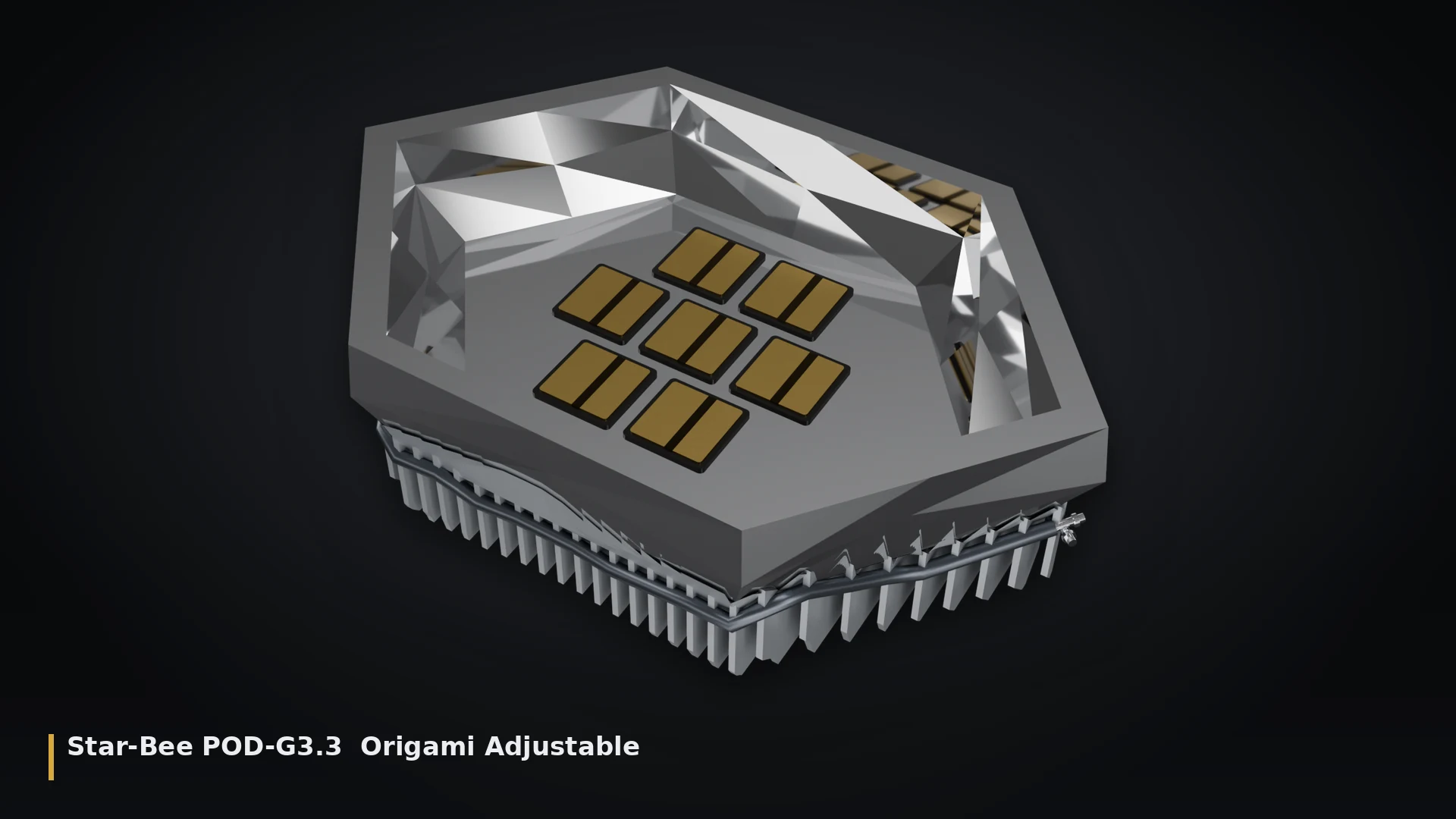 Star Gem Origami — with radiator
