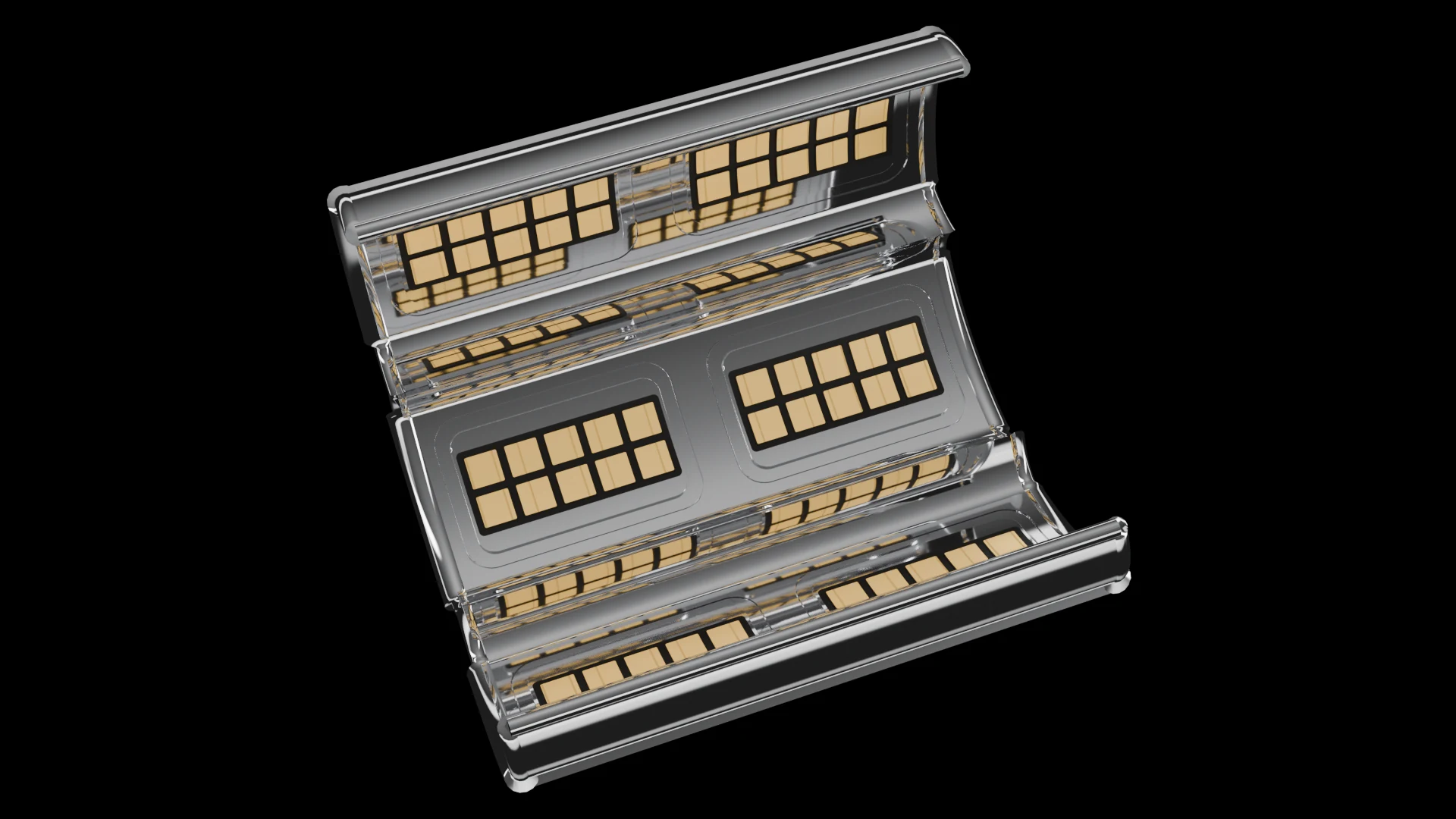 Cylindrical Tile (F5) carrying G1.2 Modular Panel pods - pods on the inner or outer curved wall of a cylinder.