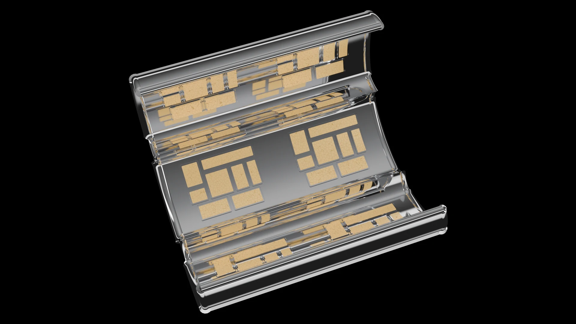 Cylindrical Tile (F5) carrying G3.1 Flat Faceted pods - pods on the inner or outer curved wall of a cylinder.