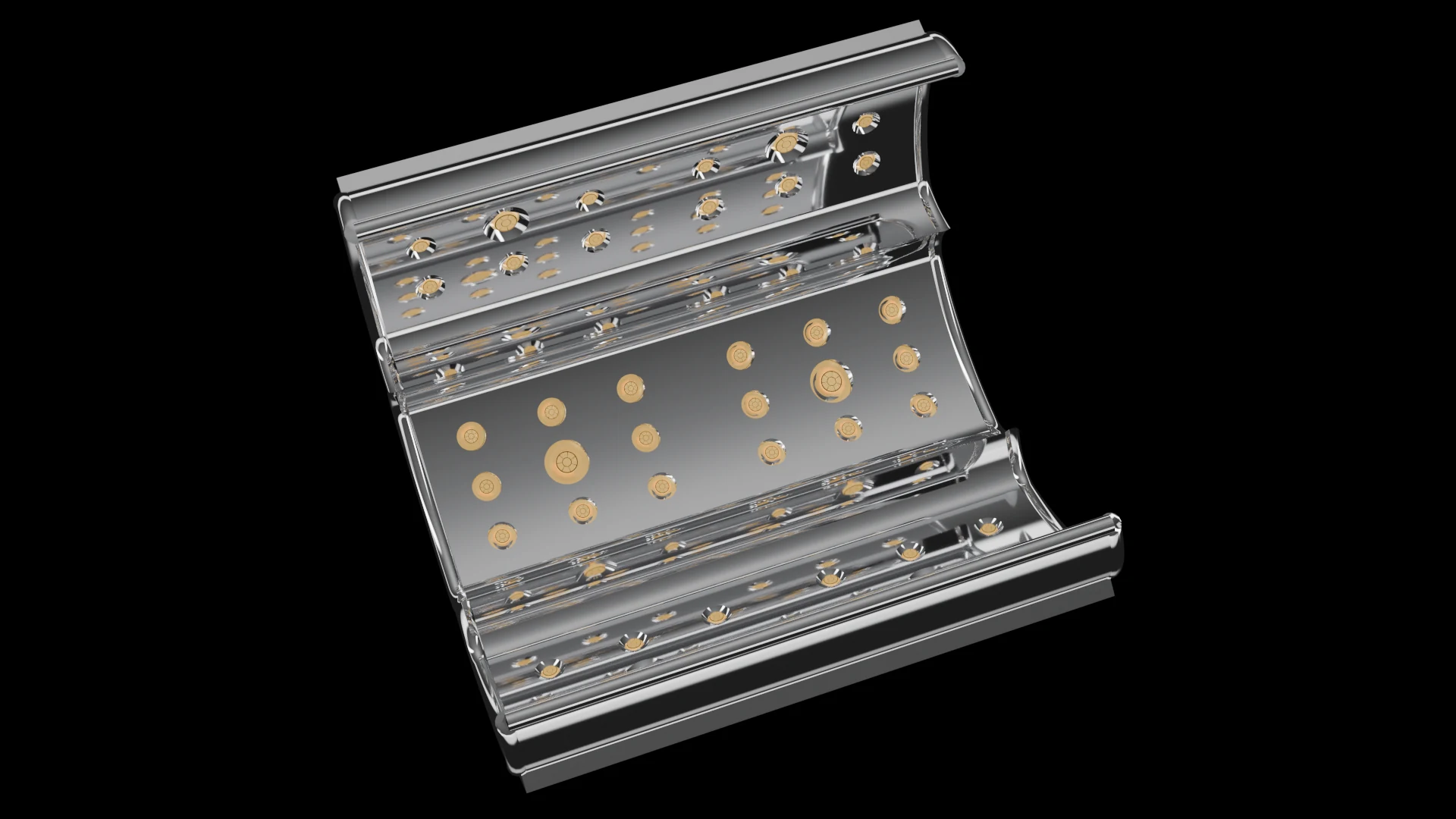 Cylindrical Tile (F5) carrying G4.2 Multi-Focal Core pods - pods on the inner or outer curved wall of a cylinder.