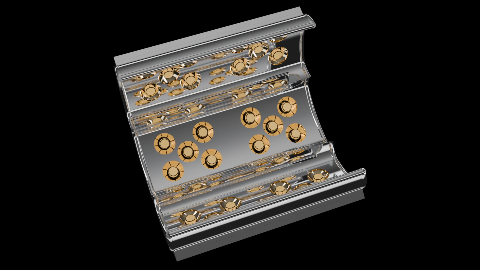 Cylindrical Tile (F5) carrying G4.3 Central Receiver Dish pods - pods on the inner or outer curved wall of a cylinder.